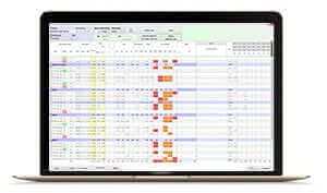 laptop laptop, czas pracy kierowcy, program do rozliczania kierowców