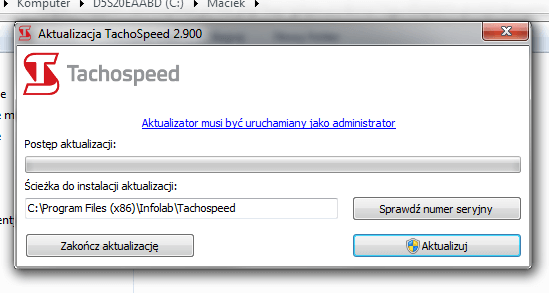 aktualizuj, czas pracy kierowcy, program do rozliczania kierowców