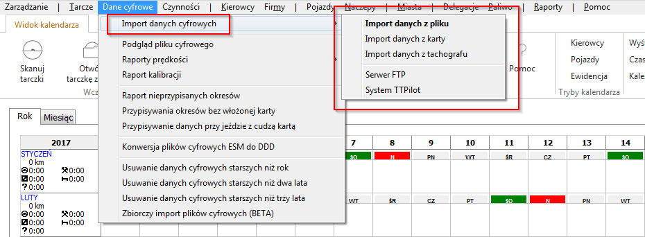 1, czas pracy kierowcy, program do rozliczania kierowców