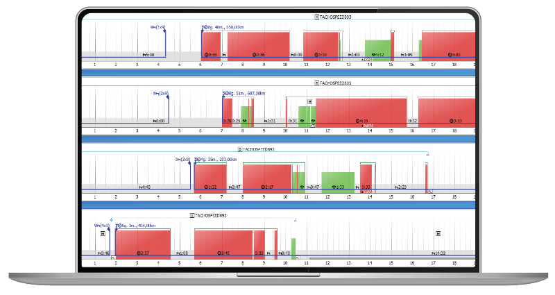 laptop, czas pracy kierowcy, program do rozliczania kierowców