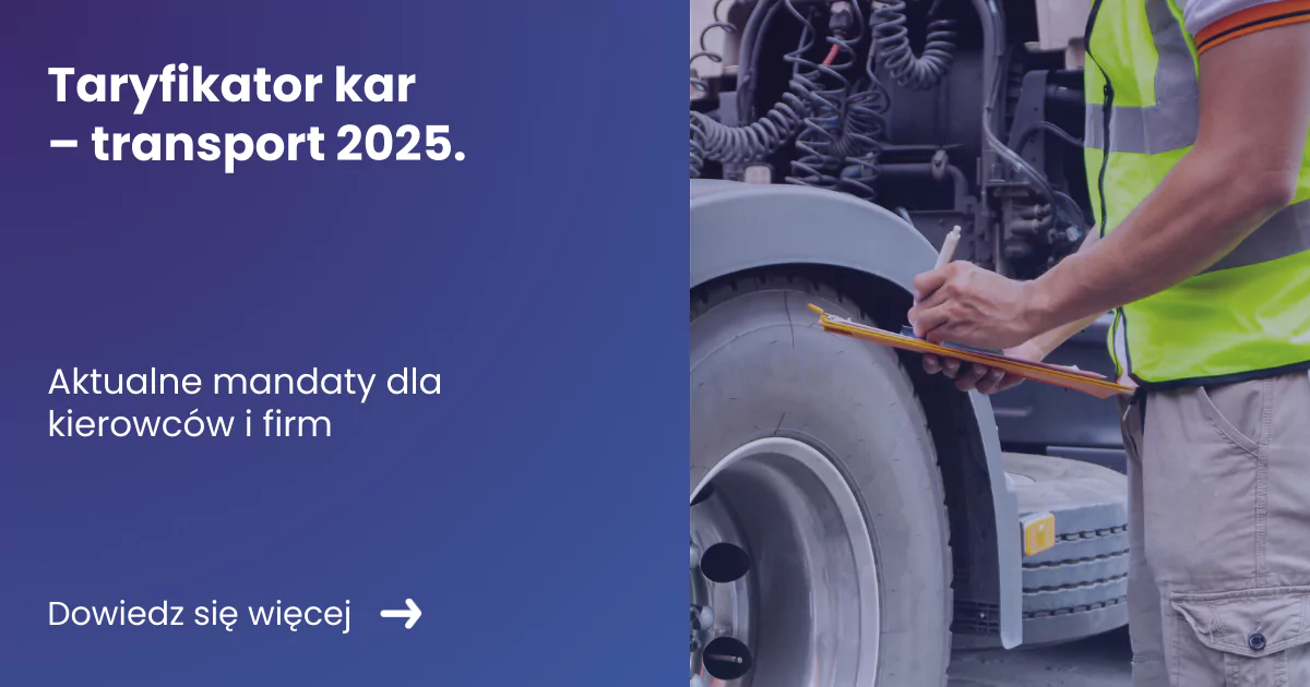taryfikator kar w transporcie 2025