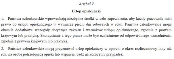 Urlop opiekunczy czas wolny od pracy z powodu dzialania sily wyzszej, czas pracy kierowcy, program do rozliczania kierowców