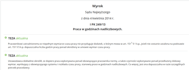 Godziny ponadwymiarowe wyrok sadu najwyzszego, czas pracy kierowcy, program do rozliczania kierowców