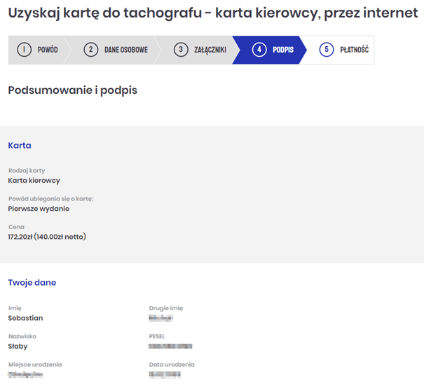 Wyrabianie karty kierowcy przez Internet 29, czas pracy kierowcy, program do rozliczania kierowców