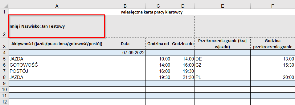 02, czas pracy kierowcy, program do rozliczania kierowców