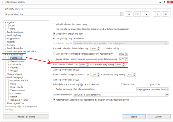 Tachospeed Expert dodatkowe opcje 1, czas pracy kierowcy, program do rozliczania kierowców