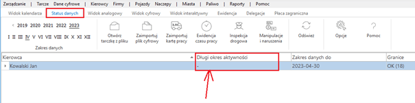 Tachospeed Expert dodatkowe opcje 13, czas pracy kierowcy, program do rozliczania kierowców