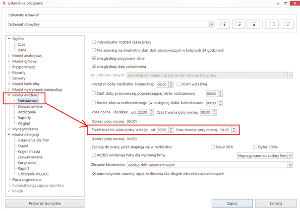 Tachospeed Expert dodatkowe opcje 2, czas pracy kierowcy, program do rozliczania kierowców