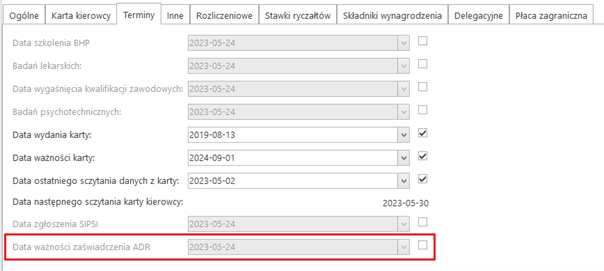 Tachospeed Expert dodatkowe opcje 9, czas pracy kierowcy, program do rozliczania kierowców