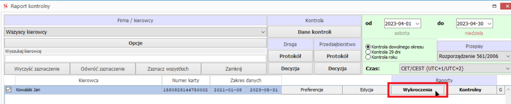 image 12, czas pracy kierowcy, program do rozliczania kierowców
