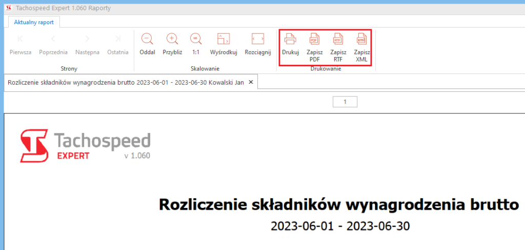 Kalkulator plac tachospeed expert 11, czas pracy kierowcy, program do rozliczania kierowców