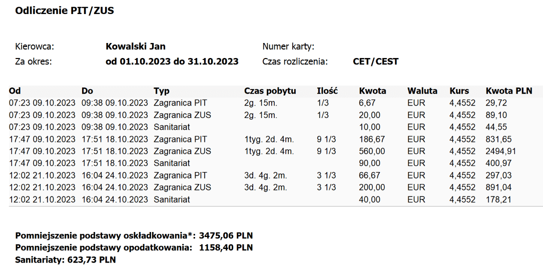 image 7, czas pracy kierowcy, program do rozliczania kierowców
