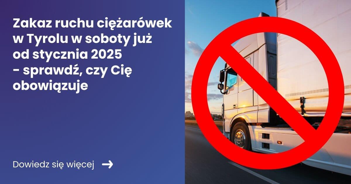 Post na stronę Tachospeed zakaz ruchu ciezarowek w tyrolu