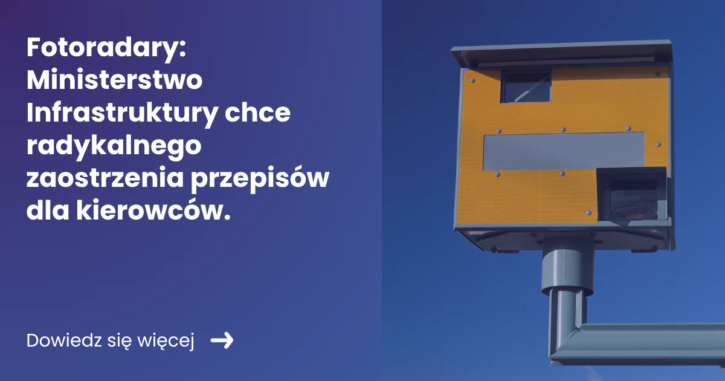 fotoradary Fotoradary banner po lewej stronie zawierający tekst tytułu artykułu z prawej zdjęcie fotoradaru