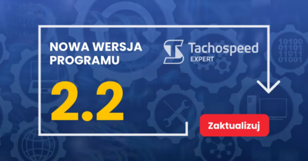 aktualizacja-22-68f8c80681f22 Grafika przedstawiająca tytuł artykułu Nowa wersja programu Tachospeed Expert 2.2