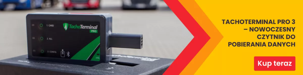 banner prezentujący TachoTerminal Pro 3