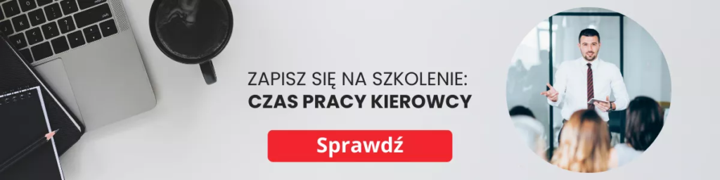 grafika prezentująca zapis na szkolenie z czasu pracy kierowców